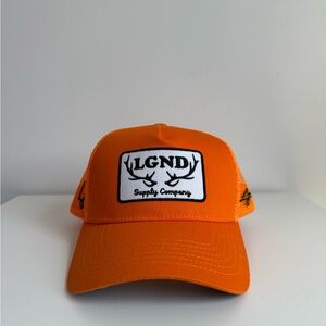 Orange LGND Supply Trucker Hat